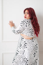 Polka Dots Waist Cut Out Dress